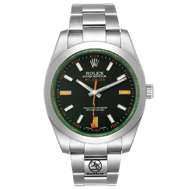 Watches for daily wear   Rolex Oyster Milgauss Green Crystal  116400GV GRNSDO