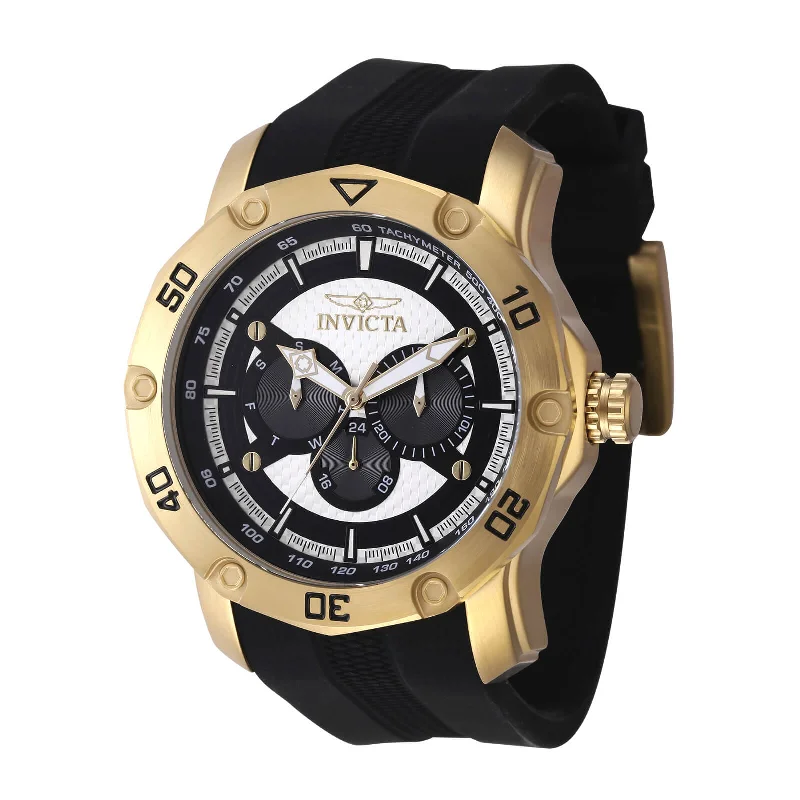designer watches for special occasions   Invicta Men's Watch - Pro Diver White and Black Dial Silicone Strap Day-Date | 45741