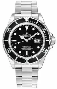 Women's dress watches with elegant straps   ROLEX Submariner Date 16610 Oyster Perpetual SS Black Dial Men's Watch