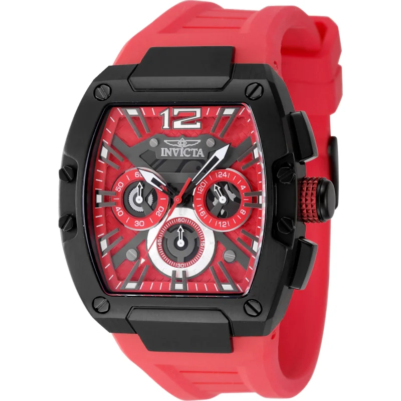 Watches made for exclusive collectors   Invicta Men's Watch - Invicta Racing Quartz Chronograph Red Silicone Strap | 48473