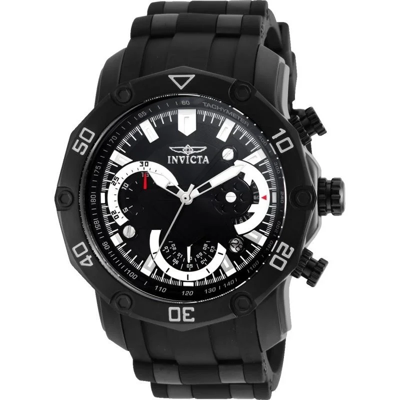 Formal watches for business people   Invicta Men's 22799 Pro Diver Scuba Black Polyurethane and Stainless Steel Watch