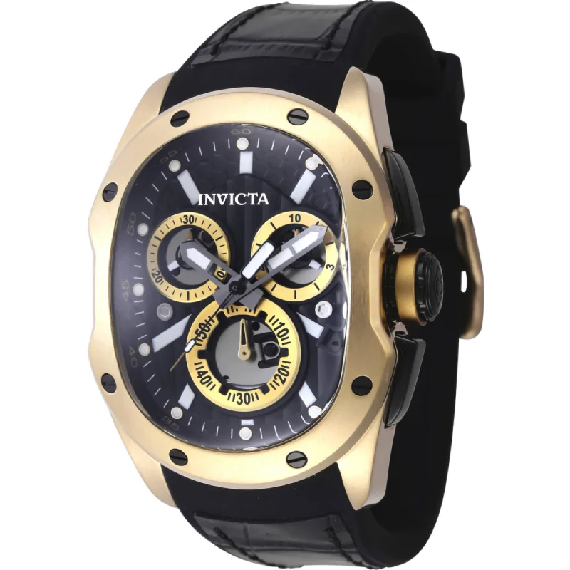 Formal watches for evening events   Invicta Men's Watch - Lupah Revolution 2.0 Chronograph Black and Gold Dial | 45441