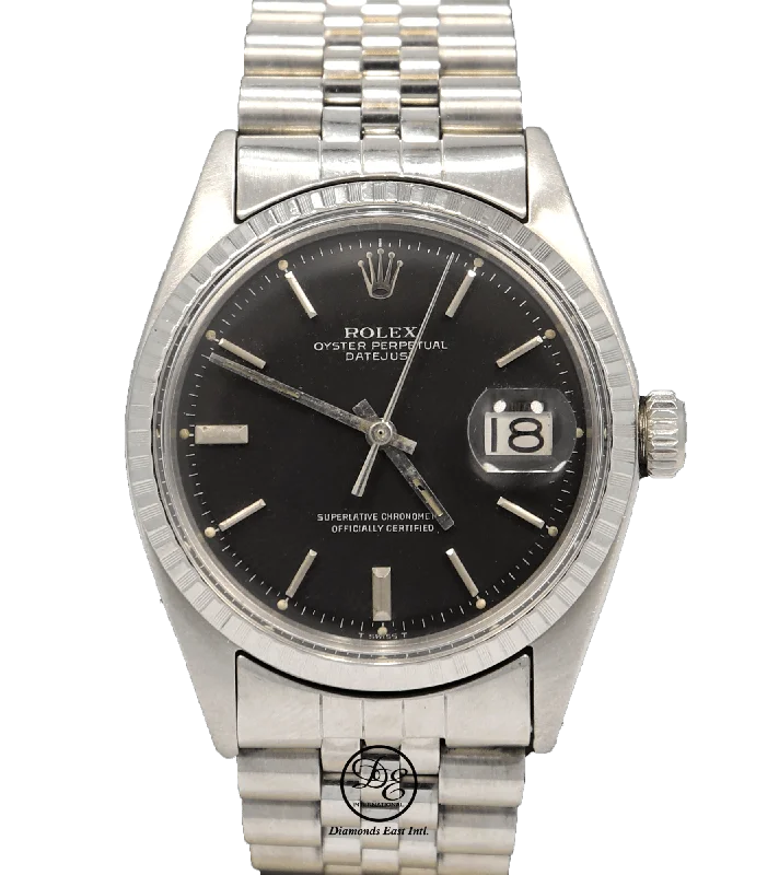 stylish watches for everyday wear   Rolex Datejust 1603 Jubilee Black Dial Collector Vintage Watch 2 million PAPER SERVICED