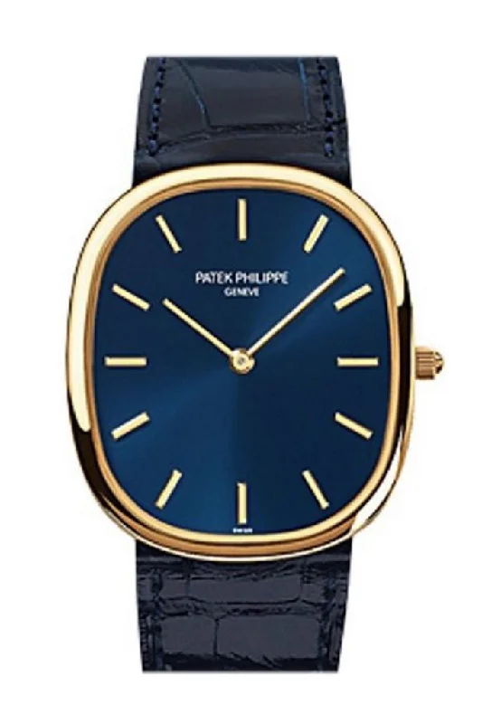 Watches with adjustable straps for a perfect fit   Patek Philippe Golden Ellipse Yellow Gold 31mm Men's Watch 3738/100J-012