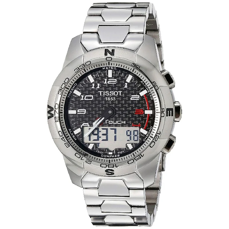 Watches with a sophisticated look Tissot Men's T0474204420700 T-Touch II Analog-Digital Titanium Watch Watches with a sophisticated look Tissot Men's T0474204420700 T-Touch II Analog-Digital Titanium Watch