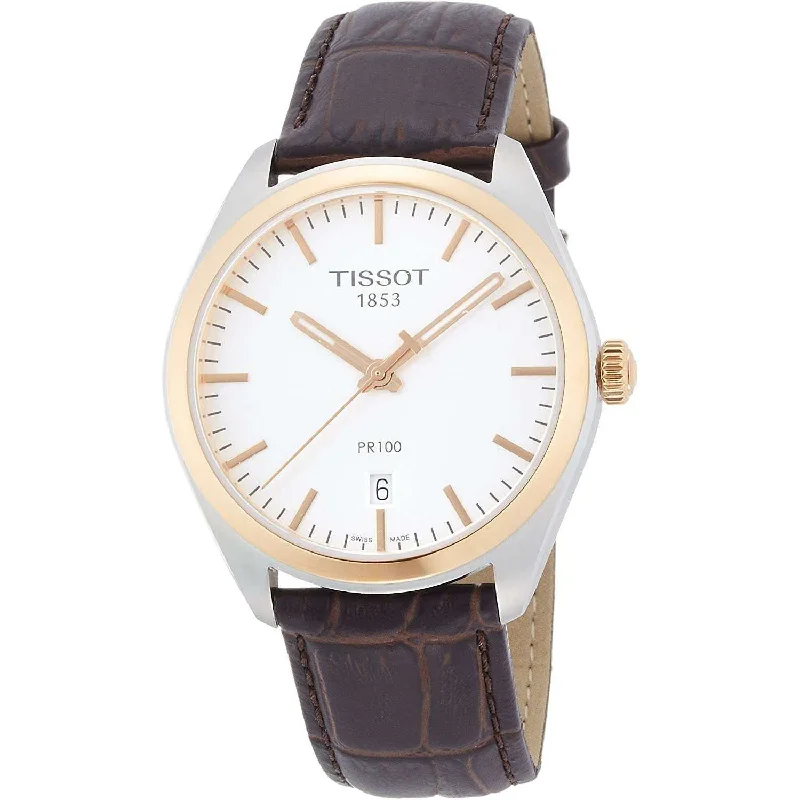 watches with custom engravings for gifts   TISSOT PR 100 QUARTZ 41 MM MEN WATCH T1014102603100
