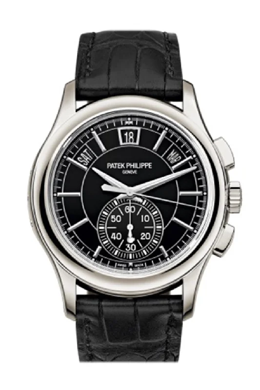 stylish watches for everyday wear Patek Philippe Complications Black Dial Annual Calendar Platinum Men's Watch 5905P-010 5905P stylish watches for everyday wear Patek Philippe Complications Black Dial Annual Calendar Platinum Men's Watch 5905P-010 5905P