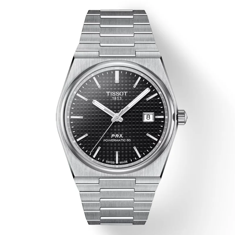 Watches with a sophisticated look   TISSOT PRX POWERMATIC 80 -T1374071105100