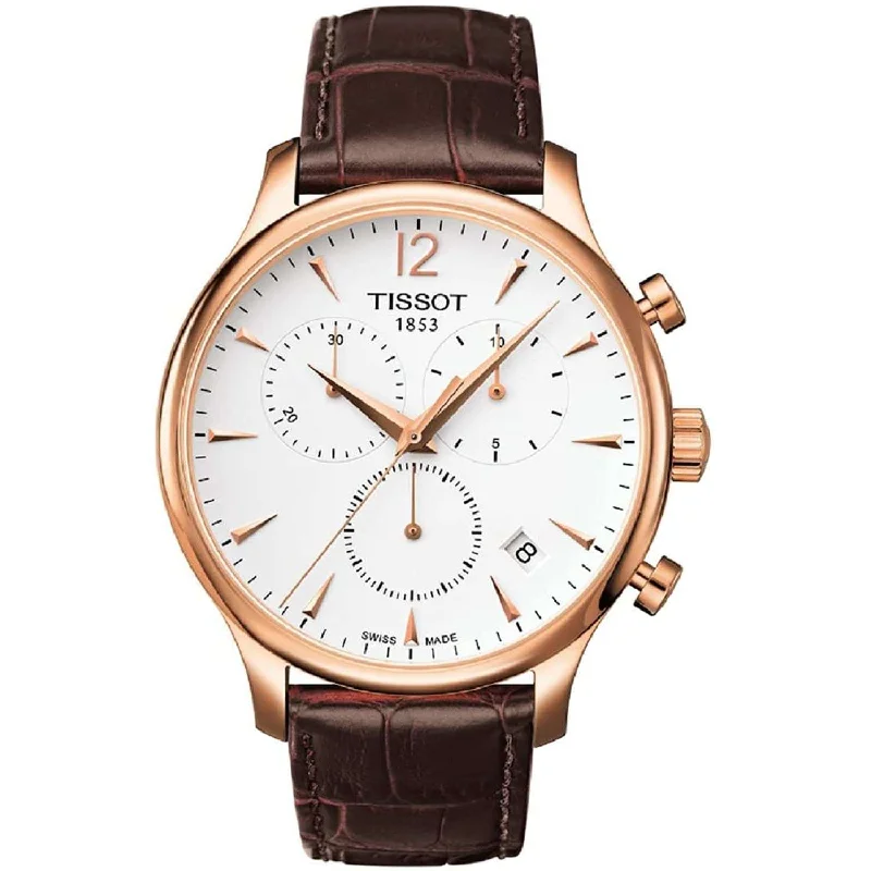 Watches made for exclusive collectors   TISSOT TRADITION CHRONOGRAPH 42 MM MEN WATCH T0636173603700