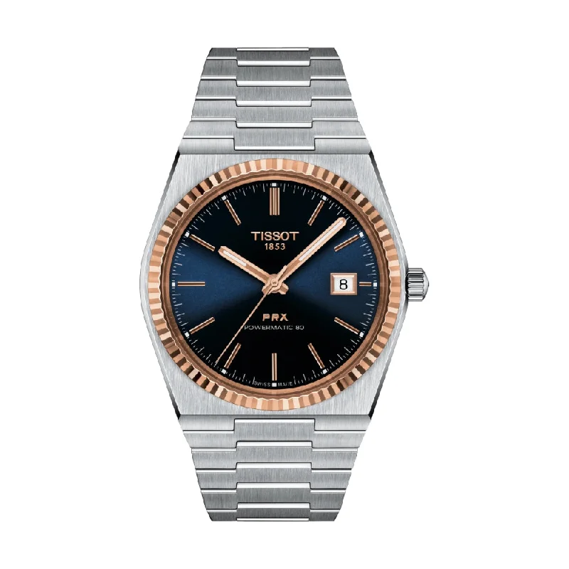 Watches for daily wear   PRX Powermatic 80 Steel & 18K Gold Blue Dial 40mm