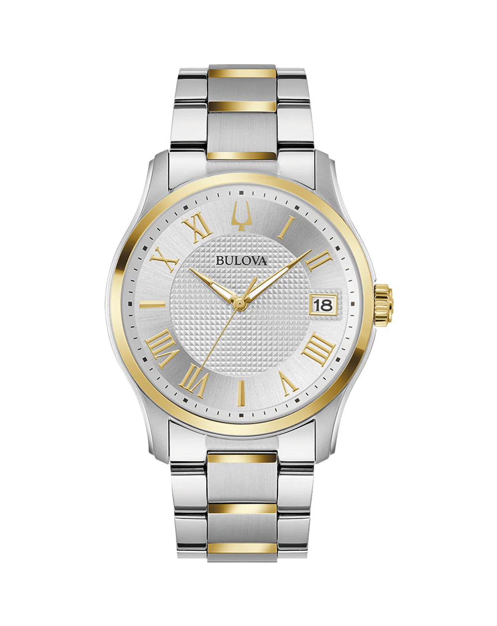 Formal watches for business people   Bulova Wilton Men's Watch with Gold and Silver Stainless Steel 41mm Case 98B391