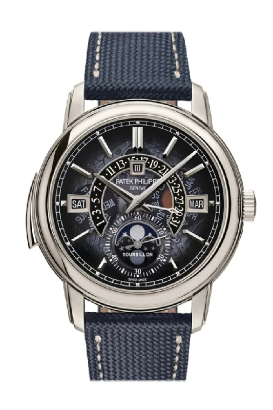 Vintage style quartz watches   Patek Philippe Grand Complications Blue Dial Watch 5316/50P-001