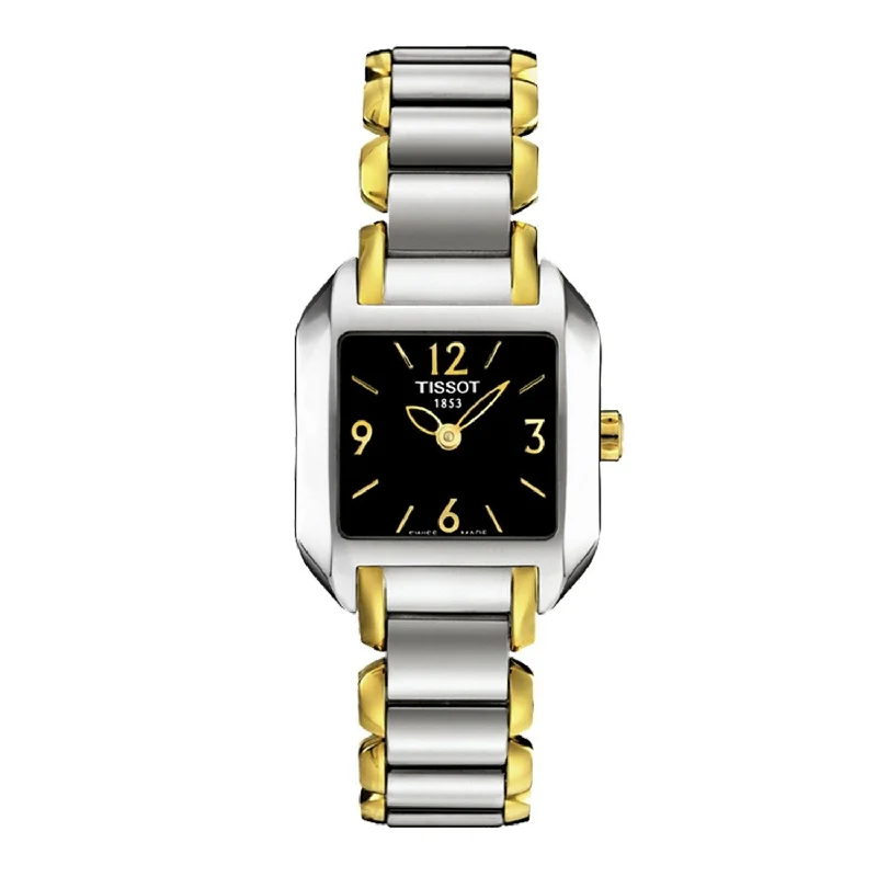 Watches made for exclusive collectors Tissot Women's T02228552 T-Wave Two-Tone Stainless Steel Watch Watches made for exclusive collectors Tissot Women's T02228552 T-Wave Two-Tone Stainless Steel Watch