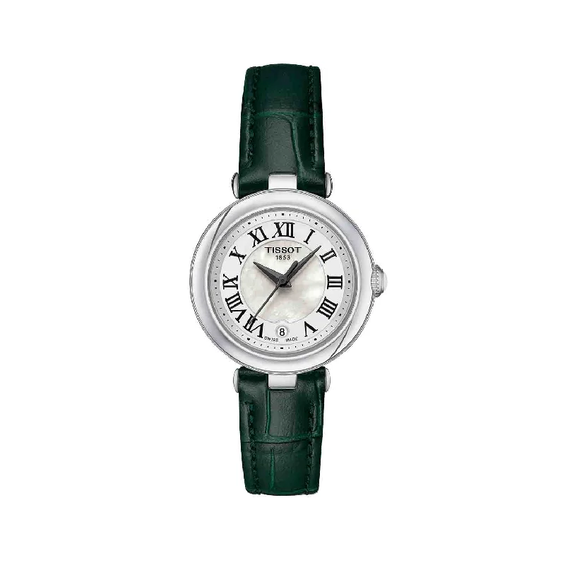 Vintage style quartz watches   Tissot - Bellissima dameur grøn, 26mm - T1260101611302
