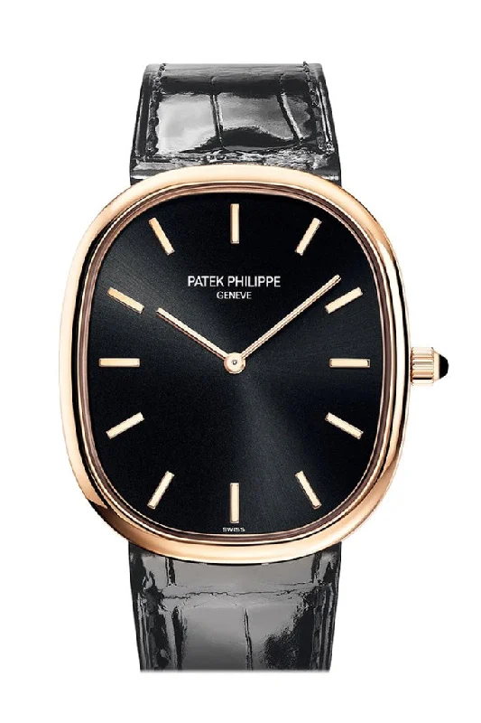 Luxury quartz watches with high-end movements Patek Philippe Ellipse Black Dial Automatic In Rose Gold Watch 5738R-001 Luxury quartz watches with high-end movements Patek Philippe Ellipse Black Dial Automatic In Rose Gold Watch 5738R-001