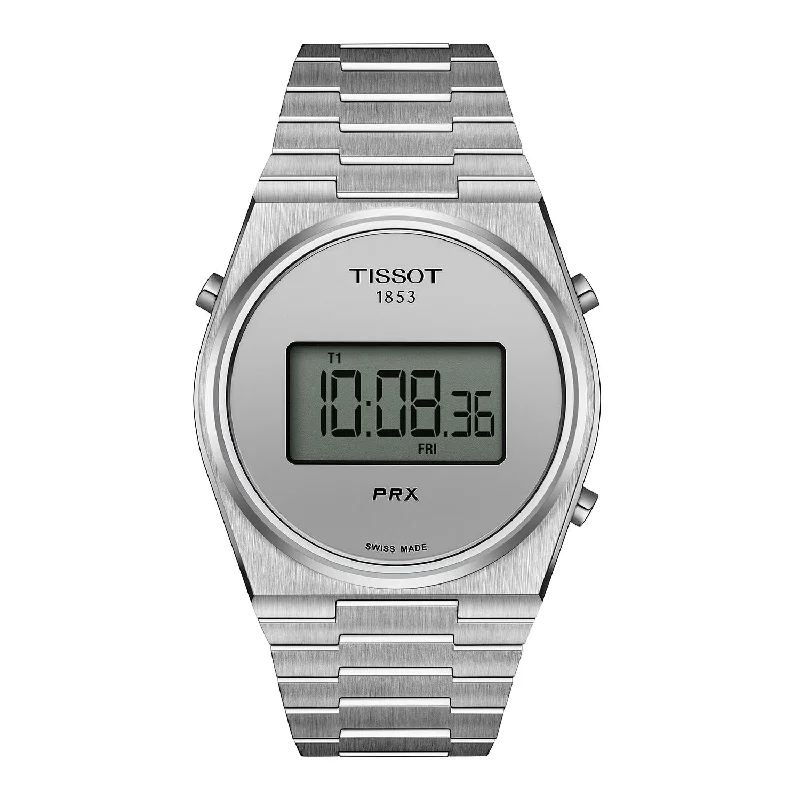 Women's dress watches with elegant straps   Tissot - PRX Digital ur, 40 mm - T1374631103000