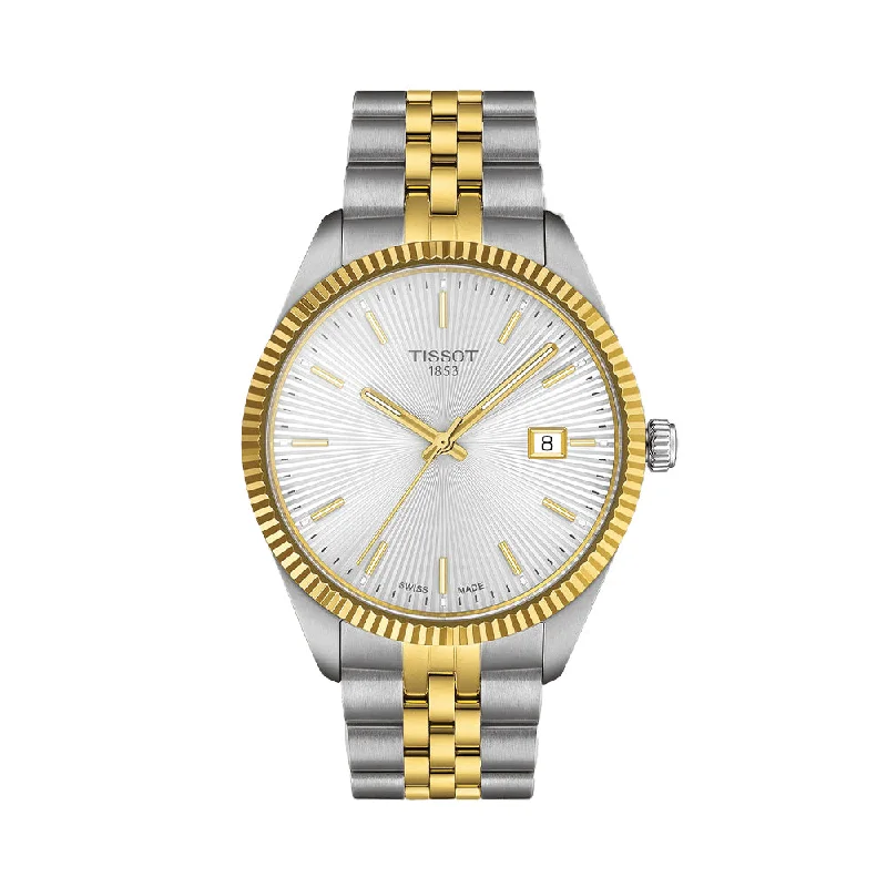 Formal watches for business people   Ballade Quartz 40mm - Silver Dial on Two-Tone Bracelet