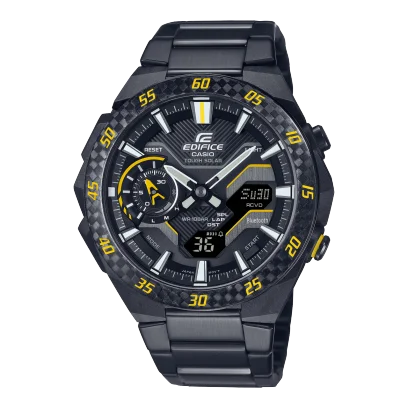 Modern design square dial watches   Edifice Mens Windflow 100m Bluetooth Solar - ECB-2200RC-1A9DF