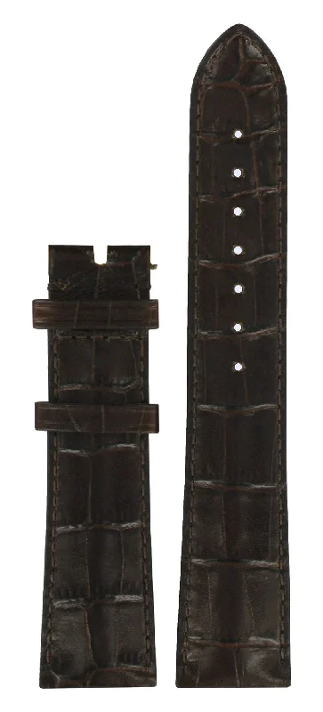 Luxury quartz watches with high-end movements   Tissot T71863254 & T71363234 XL Watch Band T610030633 Dark Brown Leather 21 mm Sculpture Line