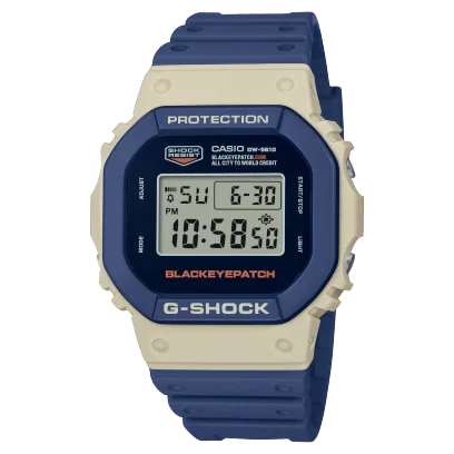 women’s watches with interchangeable bands   G-Shock Mens 200m BlackEyePatch- DW-5610BEP-2