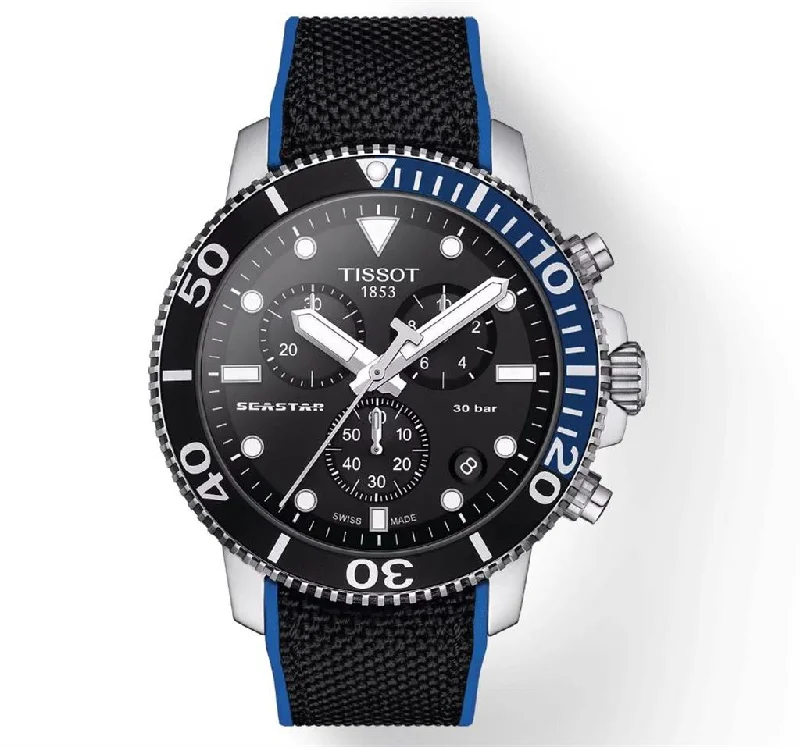 best luxury watches for men   Tissot T-Sport Seastar 1000 Chronograph 45Mm Watch