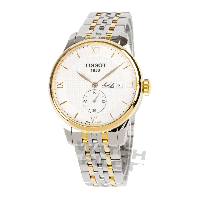 Formal watches for evening events   Tissot T-Classic Le Locle Men's Silver Gold Watch T0064282203801