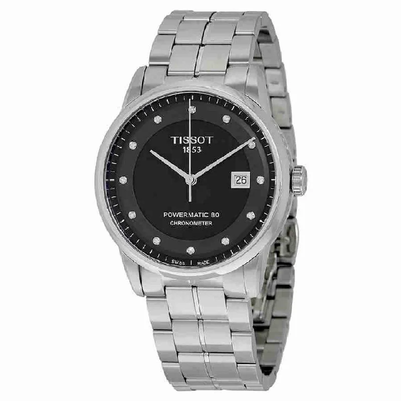 classic pocket watches for collectors Tissot Men's T0864081105600 T-Classic Powermatic 80 Diamond Automatic Stainless Steel Watch classic pocket watches for collectors Tissot Men's T0864081105600 T-Classic Powermatic 80 Diamond Automatic Stainless Steel Watch