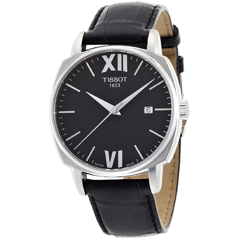 watches with custom engravings for gifts Tissot Men's T0595071605800 T-Lord Automatic Black Leather Watch watches with custom engravings for gifts Tissot Men's T0595071605800 T-Lord Automatic Black Leather Watch